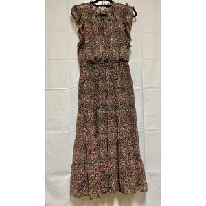 Sleeveless frilly chiffon maxi dress. Summer, romantic, girly, cottagecore. NWOT